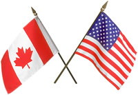 American Canadian Flag