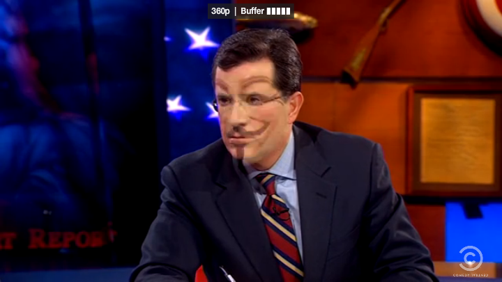 Colbert as Guy Fawkes